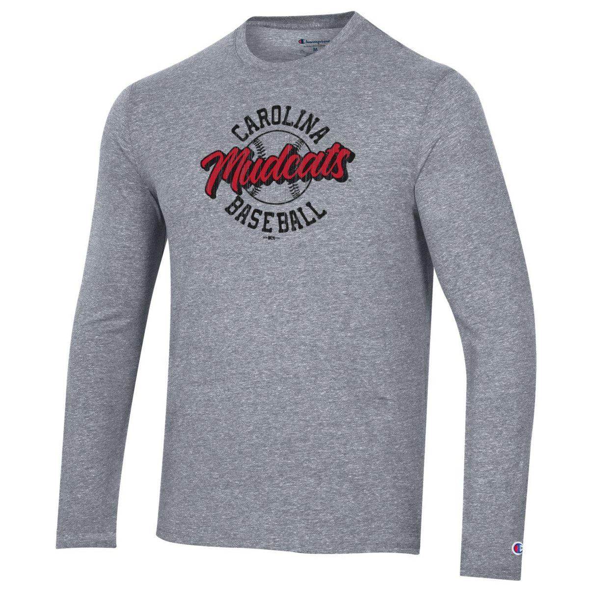 Carolina Mudcats Mens Triumph LS Tee Carolina Mudcats Official Store