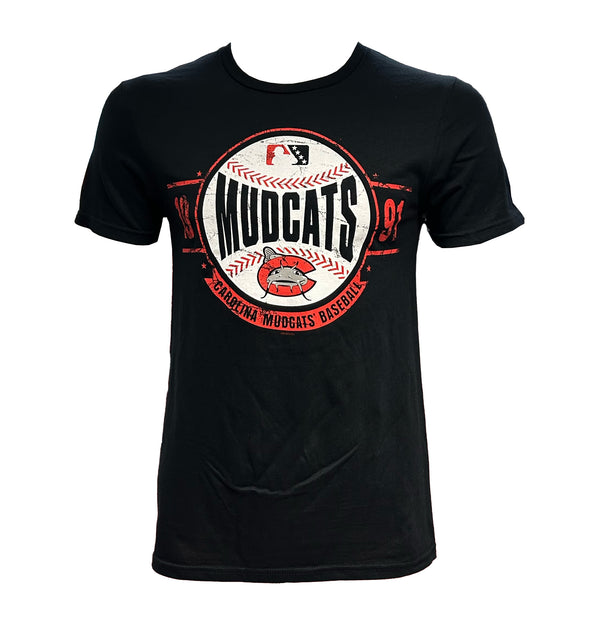 Carolina Mudcats Black Softstyle Operating Tee