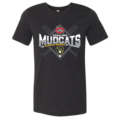 Carolina Mudcats Champion Jersey Long Sleeve T-Shirt - Gray