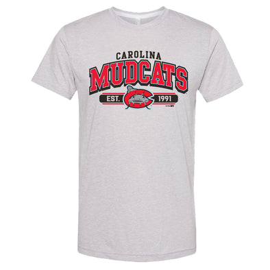 Carolina Mudcats Champion Jersey Long Sleeve T-Shirt - Gray
