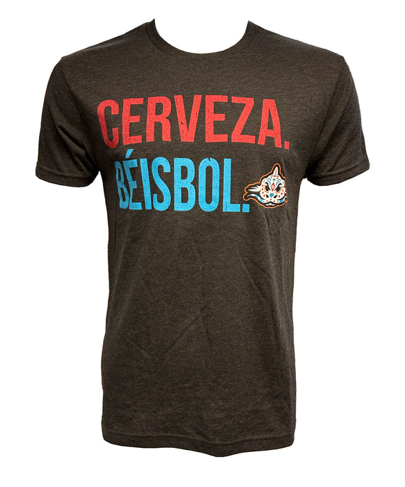 Carolina Mudcats Black Cerveza Beisbol Tee