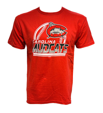 Carolina Mudcats Red Youth Warehouse Tee