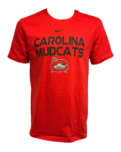 Carolina Mudcats Red Nike Crew Tee