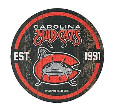 Carolina Mudcats Wood Magnet