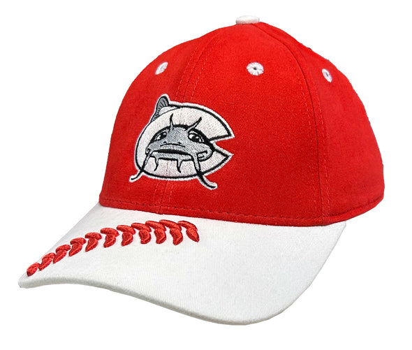 Carolina Mudcats Youth Red Stiches Cap