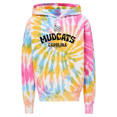 Carolina Mudcats Youth Crazy Cotton Candy Swirl Hood