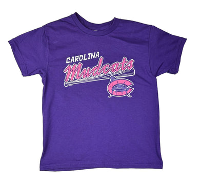 Carolina Mudcats Purple Youth Marley Tee