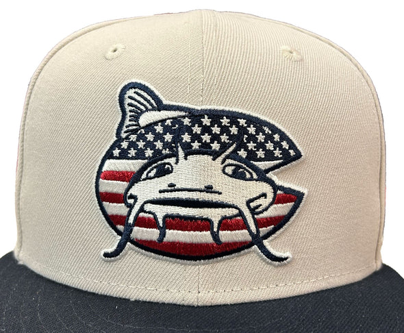 Carolina Mudcats Red, White, and Blue New Era Cap