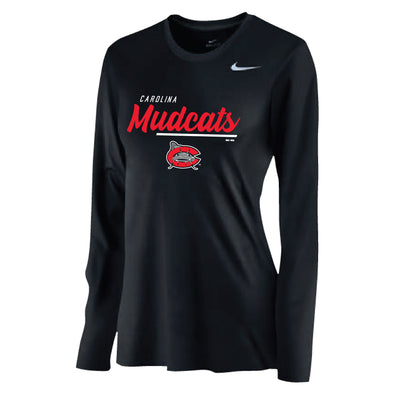 Carolina Mudcats Champion Jersey Long Sleeve T-Shirt - Black