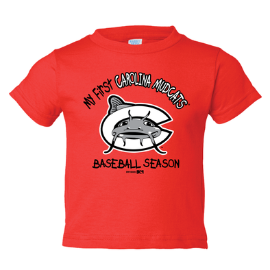Carolina Mudcats Infant Red My First Tee
