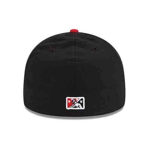 Carolina Mudcats New Era Authentic 59FIFTY Fitted Hat - White/Black