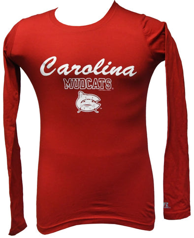 Carolina Mudcats Women's Red Russell Long Sleeve Tee
