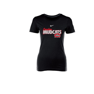 Carolina Mudcats Womens Nike Black Waves Cotton Tee